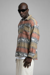 Desenli Kaşe Gömlek