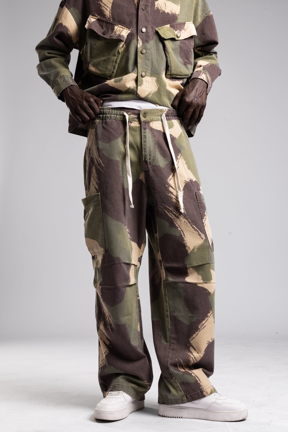 Kamuflaj Desenli Kargo Pantolon