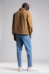 Arka Nakış Detaylı Kaşe Gömlek