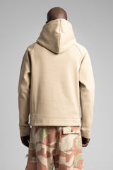 Minimal Nakış Detaylı Kapüşonlu Sweatshirt