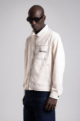 Nakış Yazı Detaylı Vintage Ceket