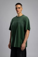 Minimal Yazı Baskılı Yıkamalı T-shirt
