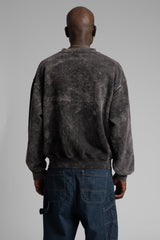 Nakışlı Yıkamalı Sweatshirt