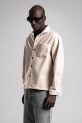 Arka Nakış Detaylı Kaşe Gömlek