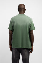 Degrade Yıkamalı Logo Baskılı T-Shirt