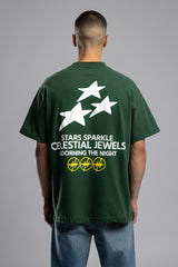 Kabartmalı Baskılı Oversize T-shirt