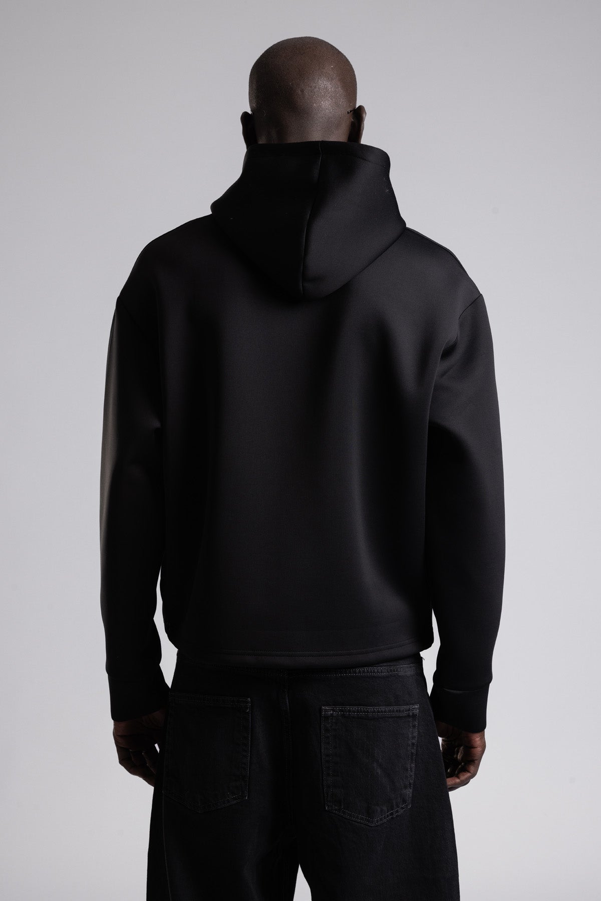 Çift Yön Fermuarlı Kapüşonlu Sweatshirt