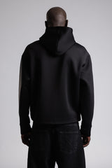 Çift Yön Fermuarlı Kapüşonlu Sweatshirt