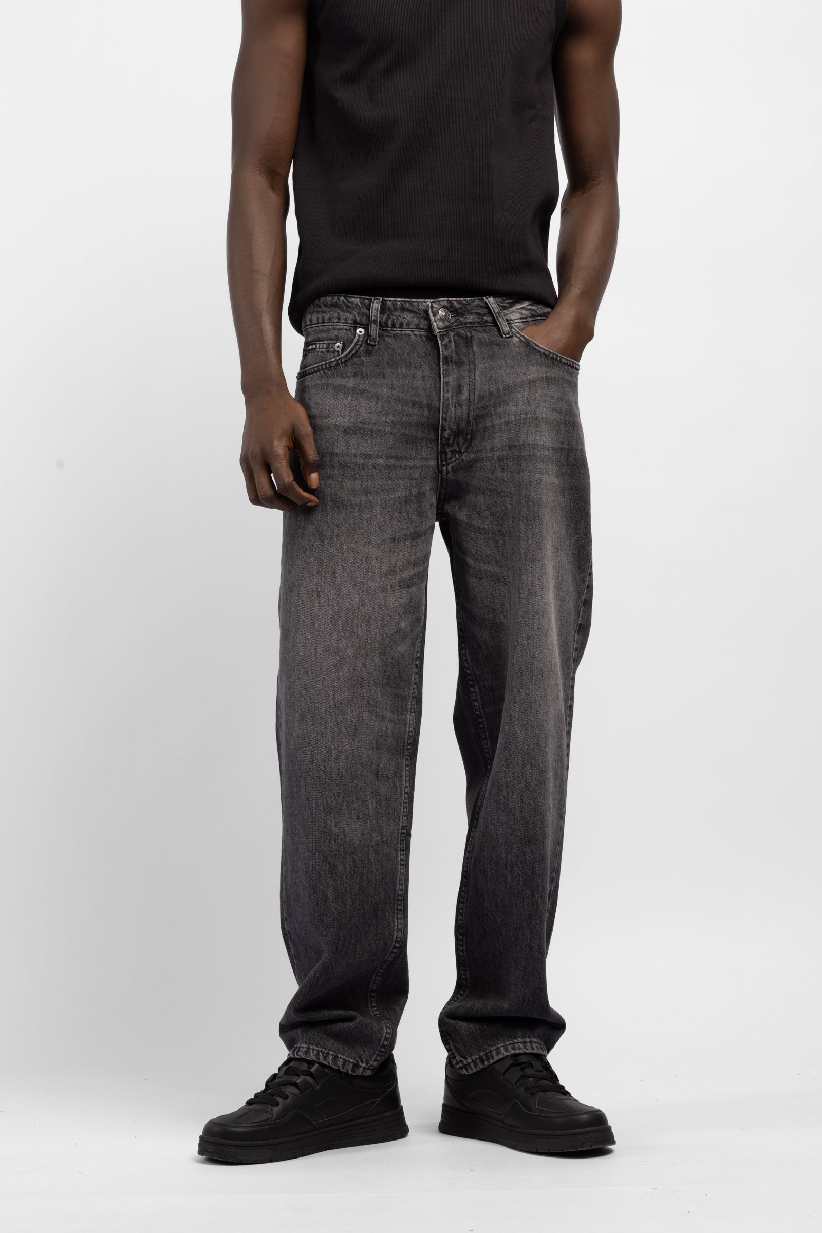 Yıkamalı Baggy Fit Jean