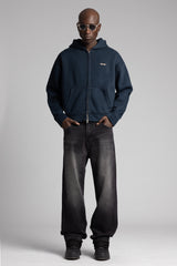 Kapüşonlu Fermuarlı Sweatshirt