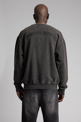 Nakışlı Yıkamalı Sweatshirt