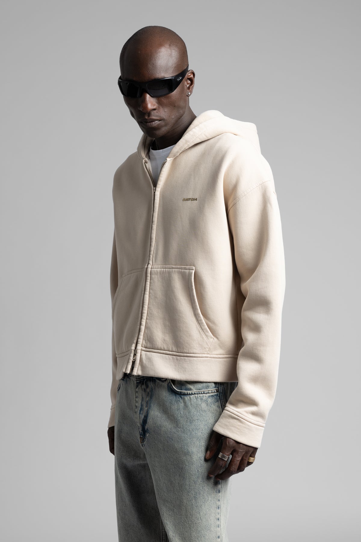 Kapüşonlu Fermuarlı Sweatshirt