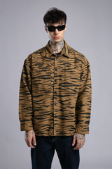 Desenli Gabardin Gömlek