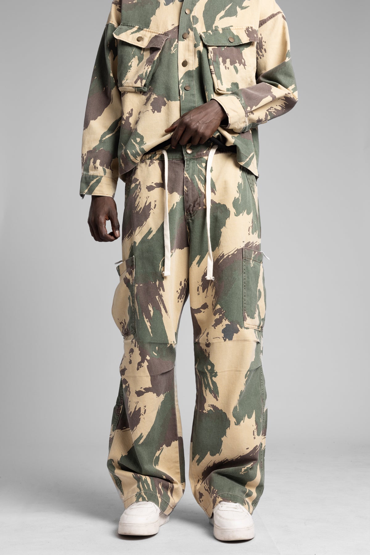 Kamuflaj Desenli Kargo Pantolon