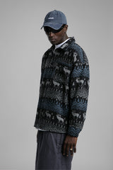 Desenli Kaşe Gömlek