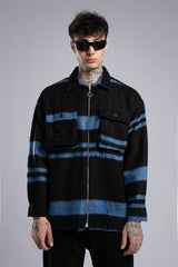 Ekoseli Fermuarlı Gömlek