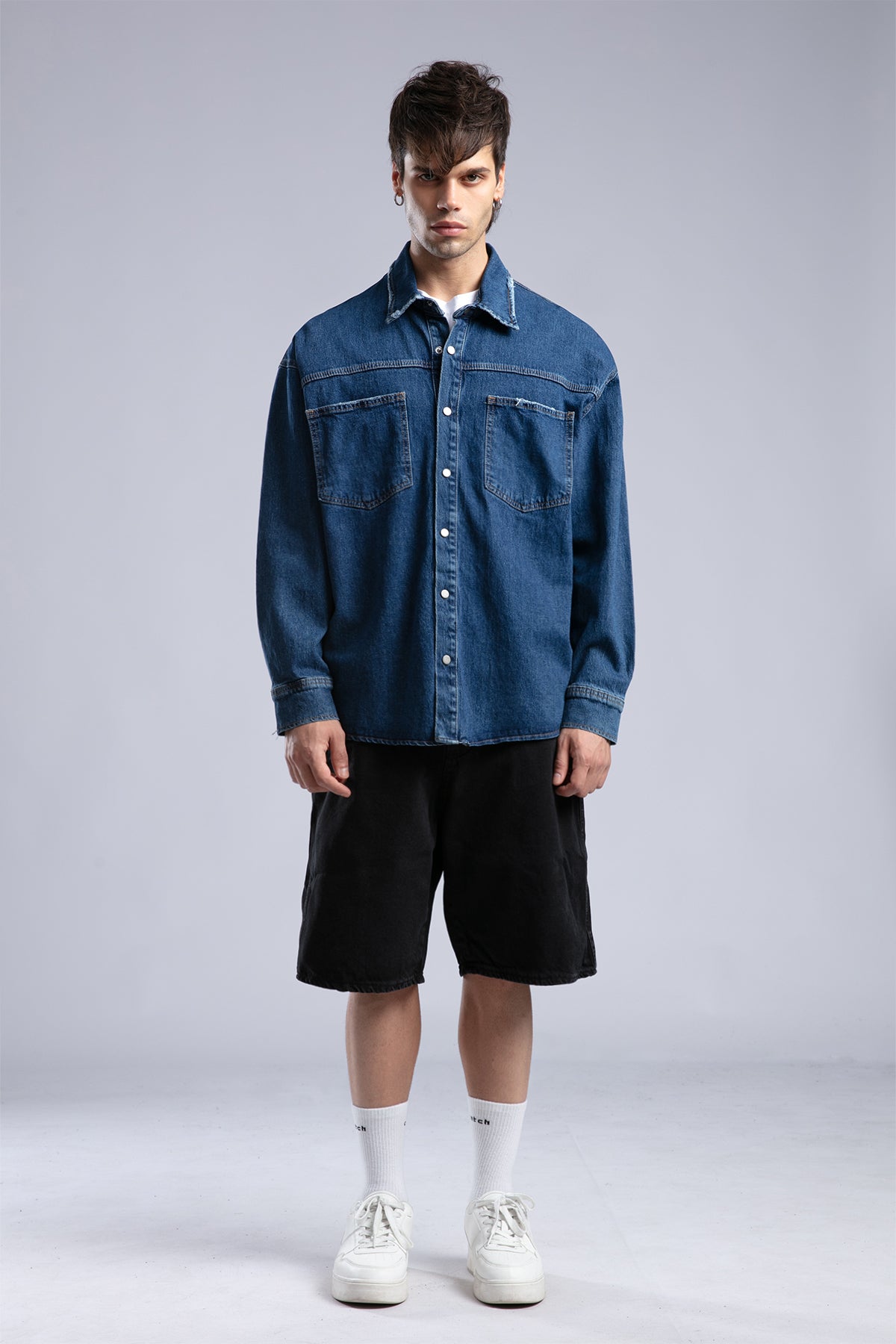 Oversize Denim Gömlek