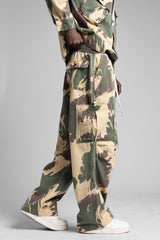 Kamuflaj Desenli Kargo Pantolon