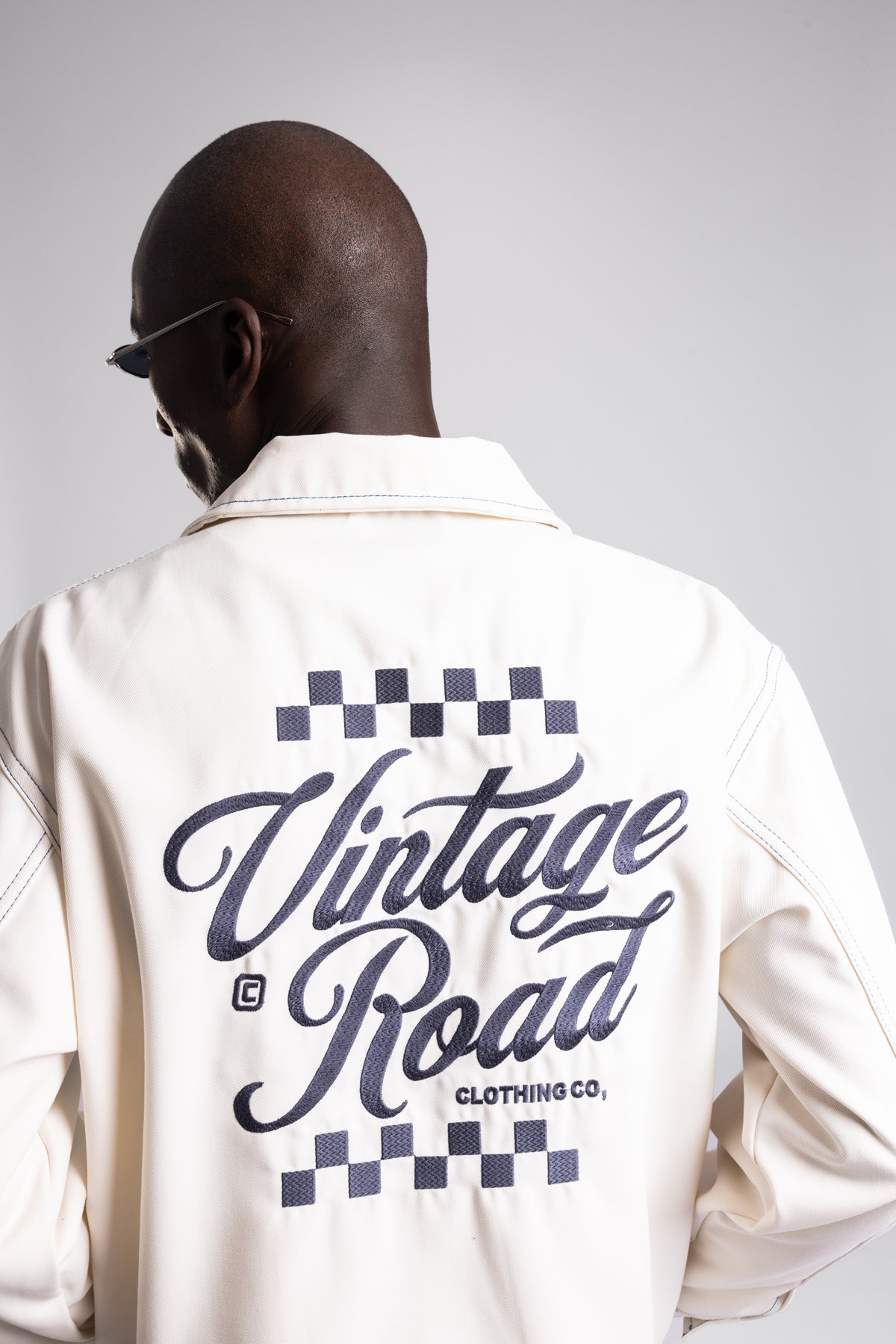 Nakış Yazı Detaylı Vintage Ceket