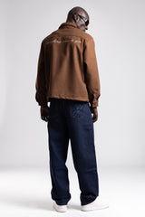 Arka Nakış Detaylı Kaşe Gömlek