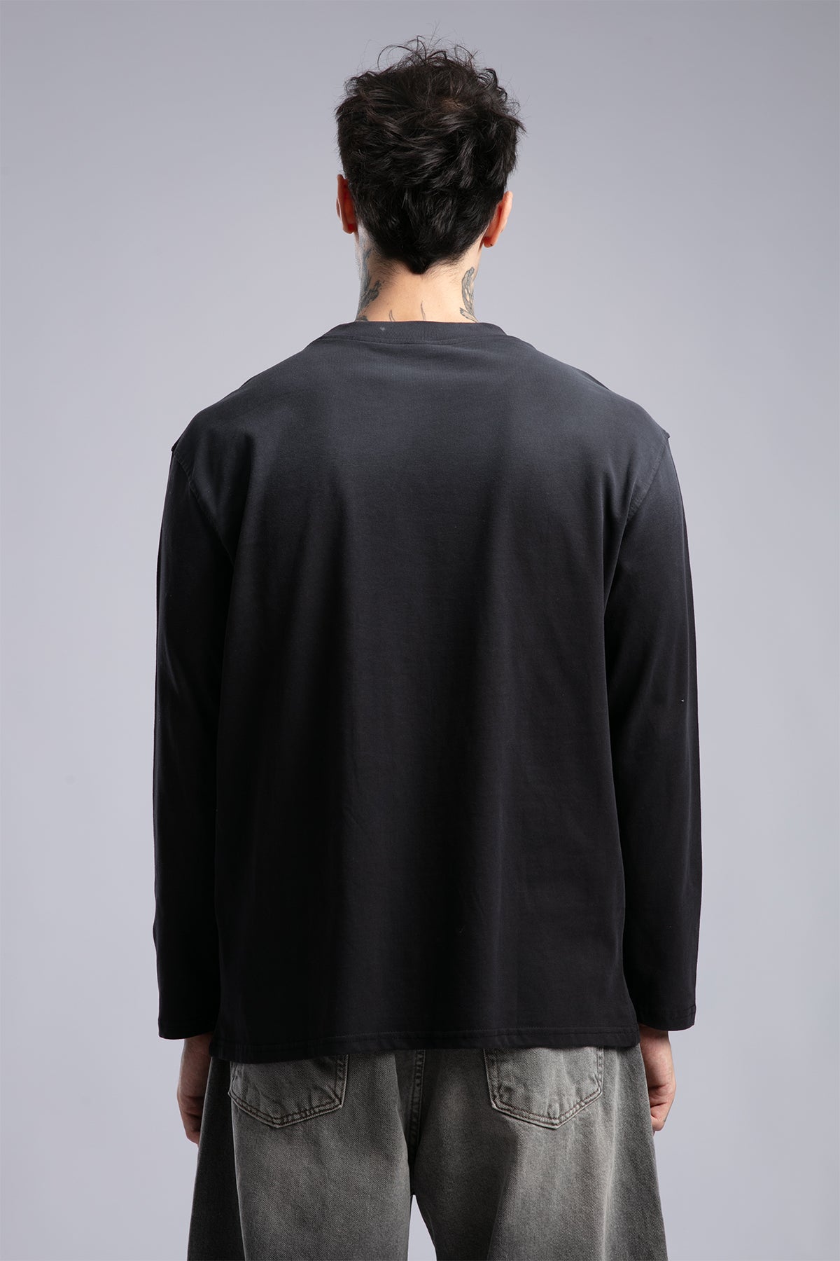 Yazı Baskılı İnce Pistole Sweatshirt