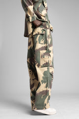 Kamuflaj Desenli Kargo Pantolon