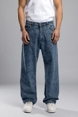Paisley Desenli Baggy Jean