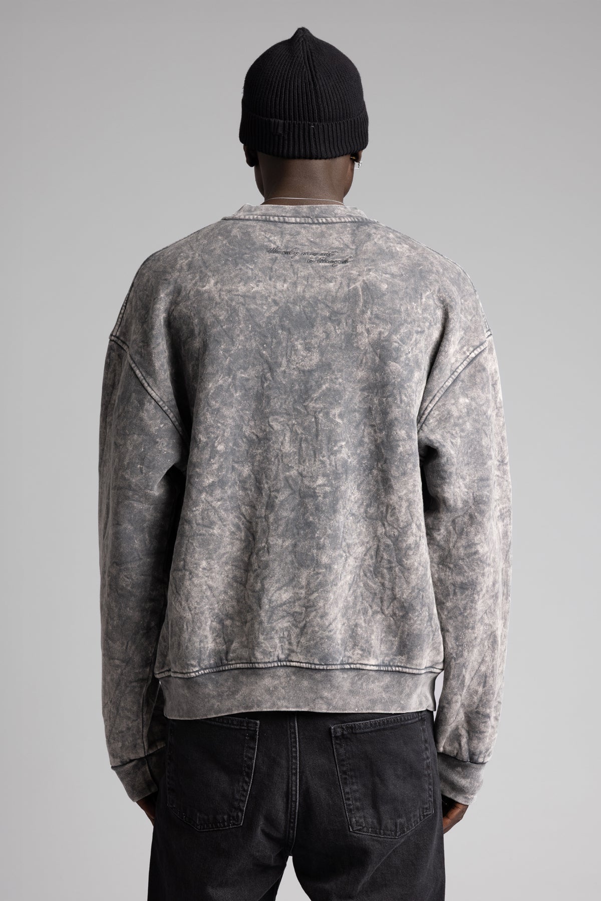Basic Yıkamalı Sweatshirt