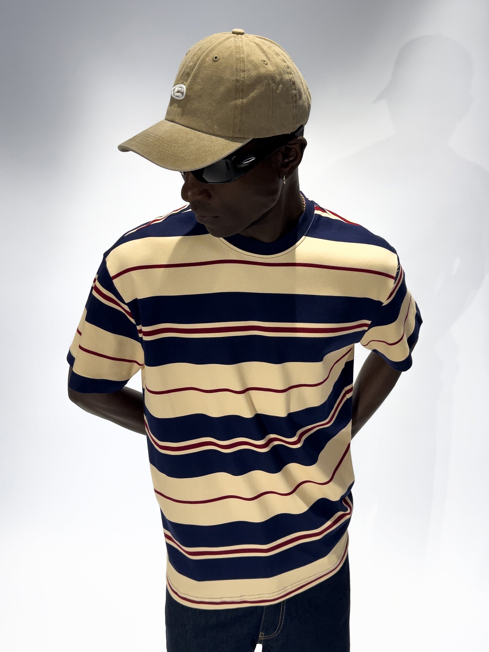 Çizgili Oversize T-Shirt