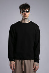 Arka Nakışlı Triko Kazak