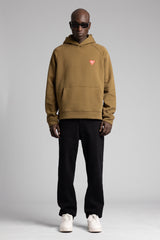 Minimal Nakış Detaylı Kapüşonlu Sweatshirt