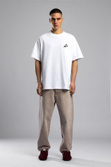 Kabartmalı Baskılı Oversize T-shirt