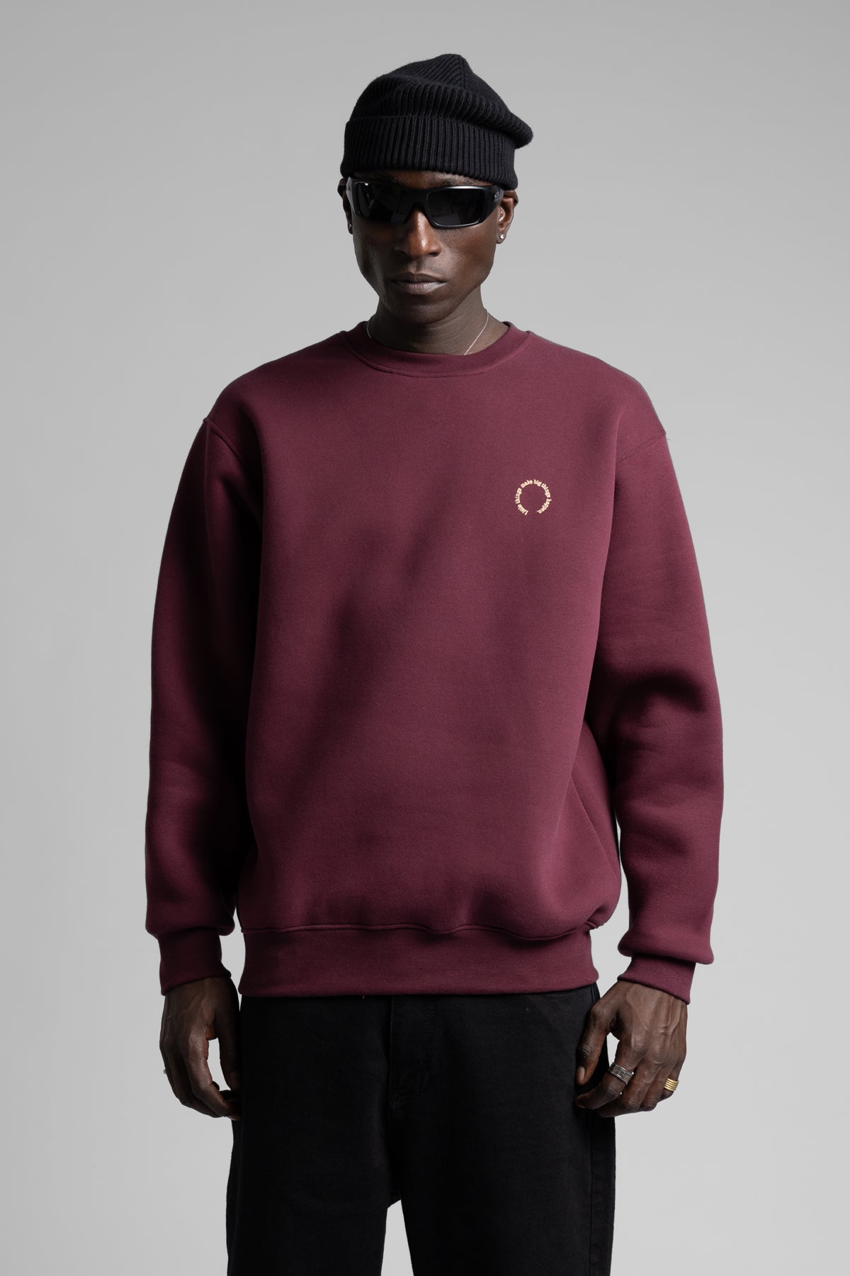 Kabartmalı Yazı Detaylı Sweatshirt