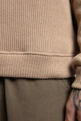 Arka Nakışlı Triko Kazak