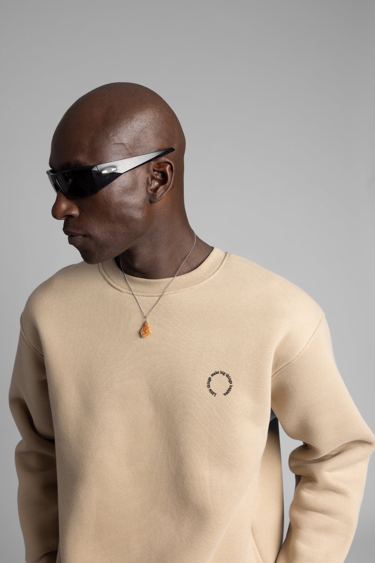 Kabartmalı Yazı Detaylı Sweatshirt