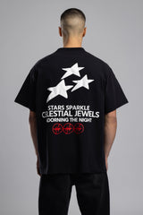 Kabartmalı Baskılı Oversize T-shirt