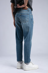 Yırtık Detaylı Yıkamalı Straight Fit Jean