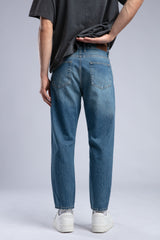 Yırtık Detaylı Yıkamalı Straight Fit Jean