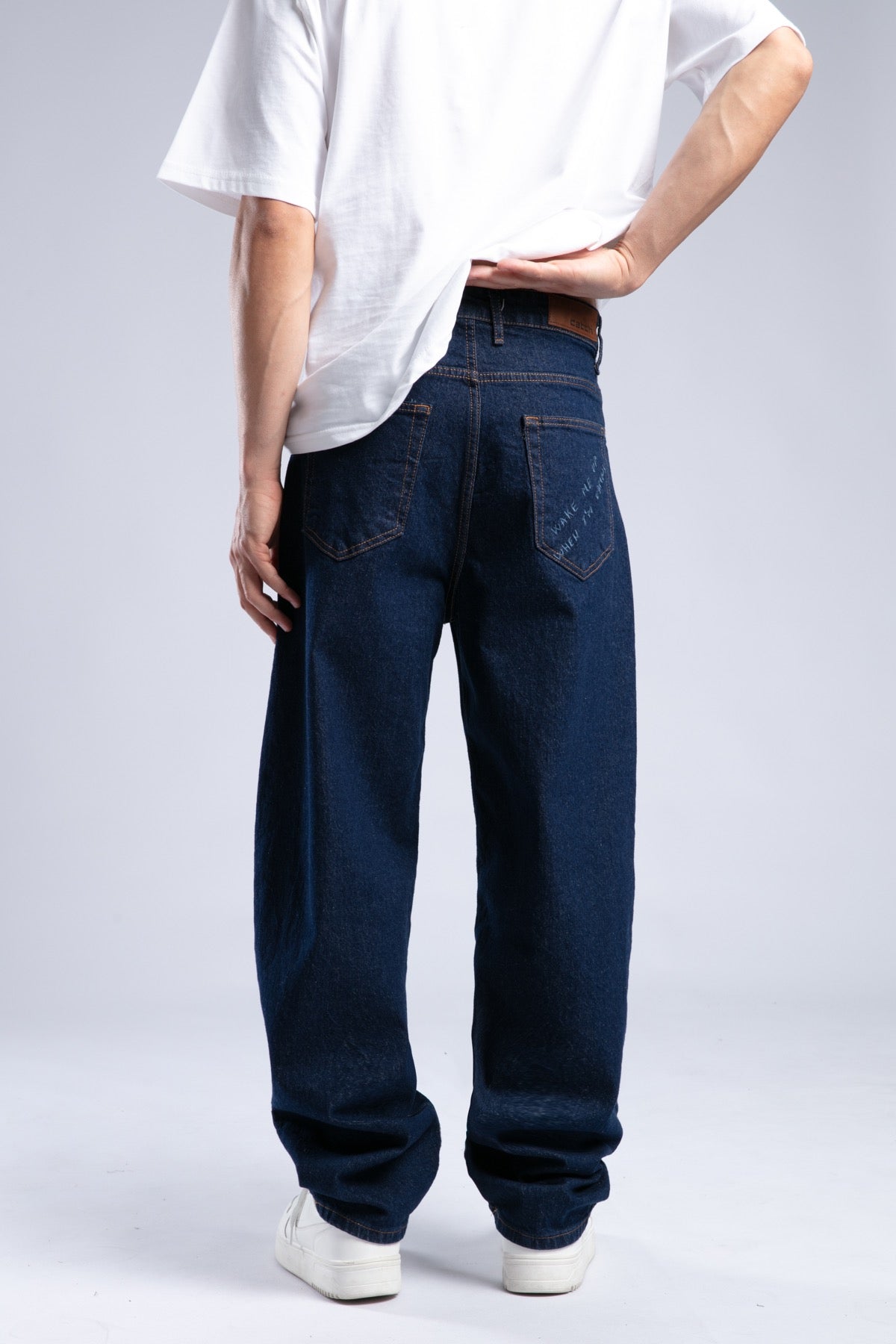 Nakışlı Baggy Jean