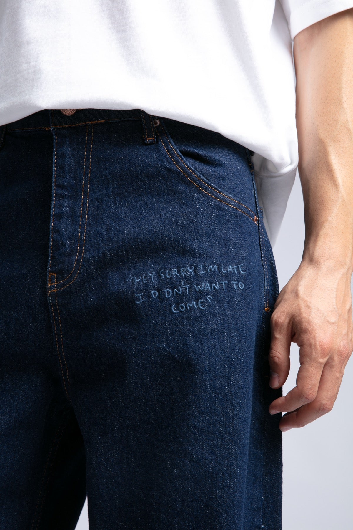 Nakışlı Baggy Jean