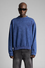 Nakışlı Yıkamalı Sweatshirt