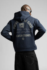 Good Will Kapüşonlu Fermuarlı Sweatshirt