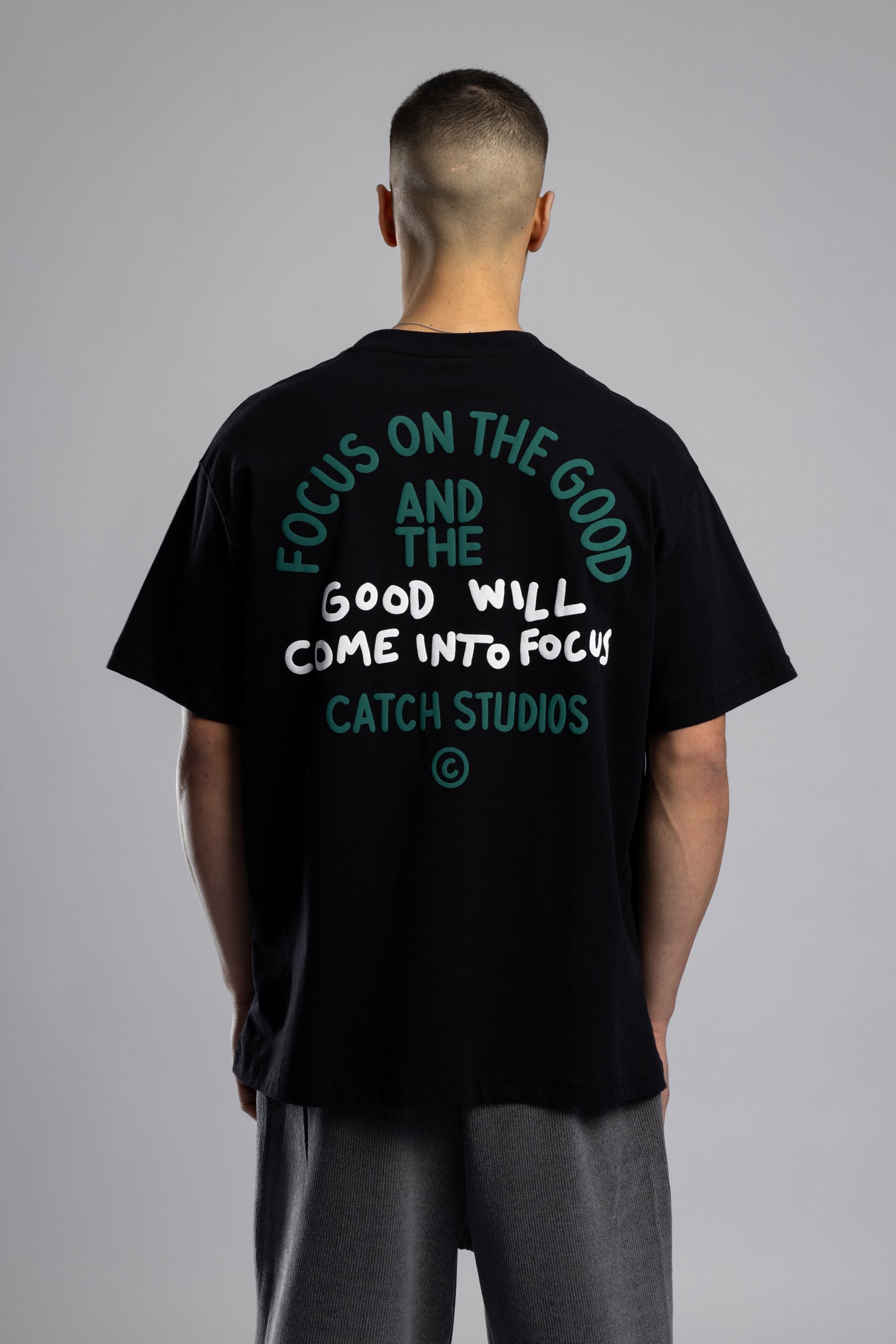 Good Will Kabartma Baskılı T-shirt