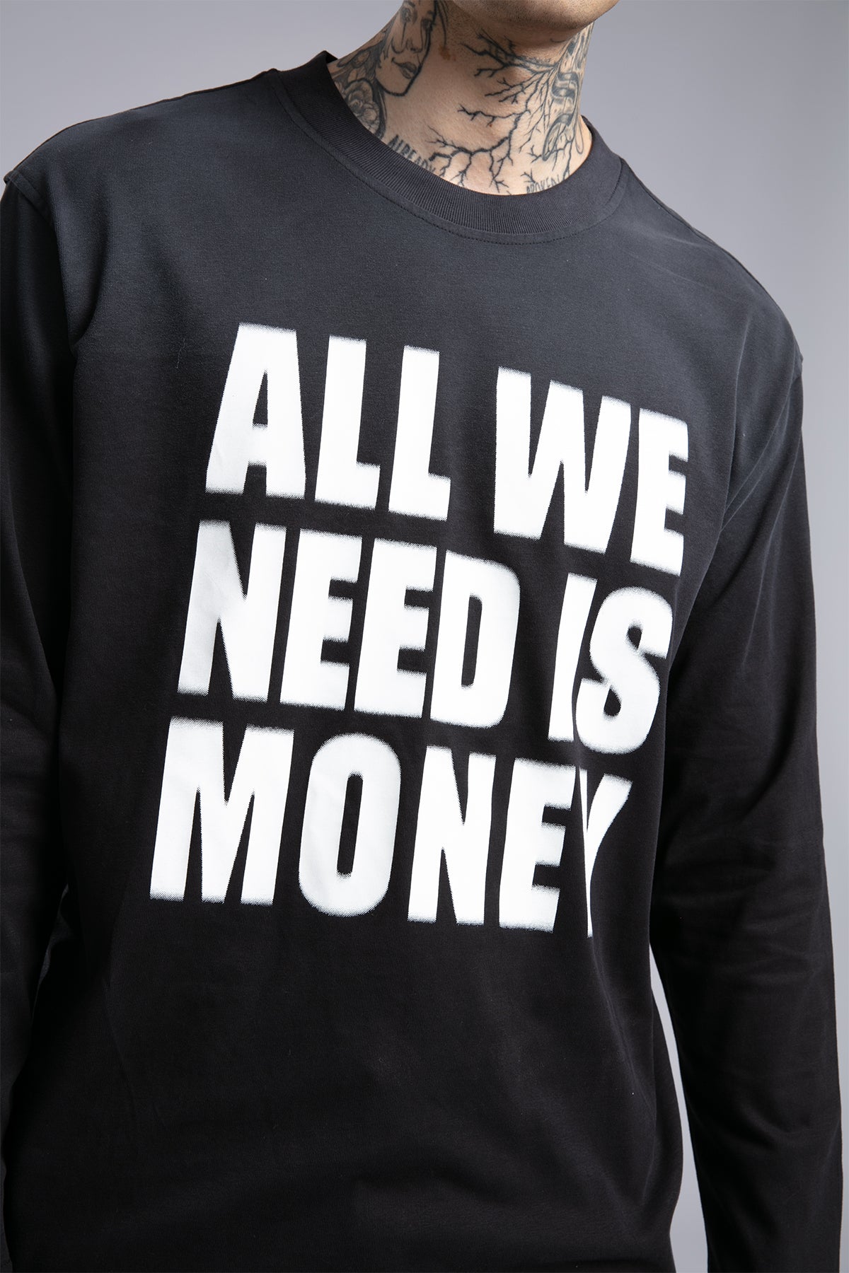 Yazı Baskılı İnce Pistole Sweatshirt