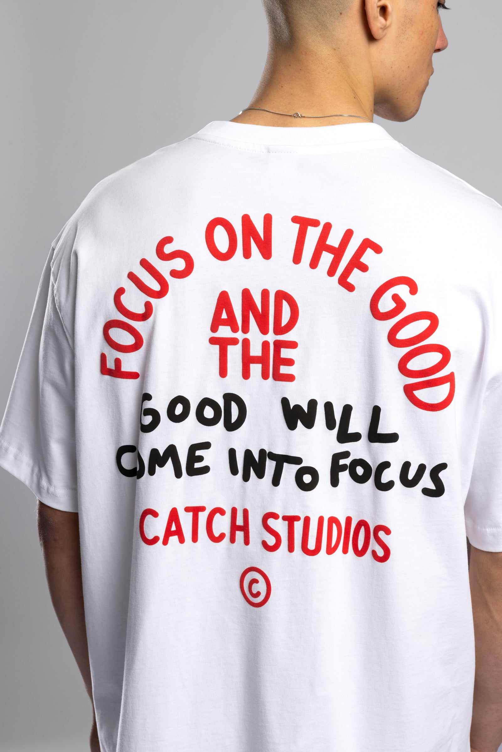 Good Will Kabartma Baskılı T-shirt