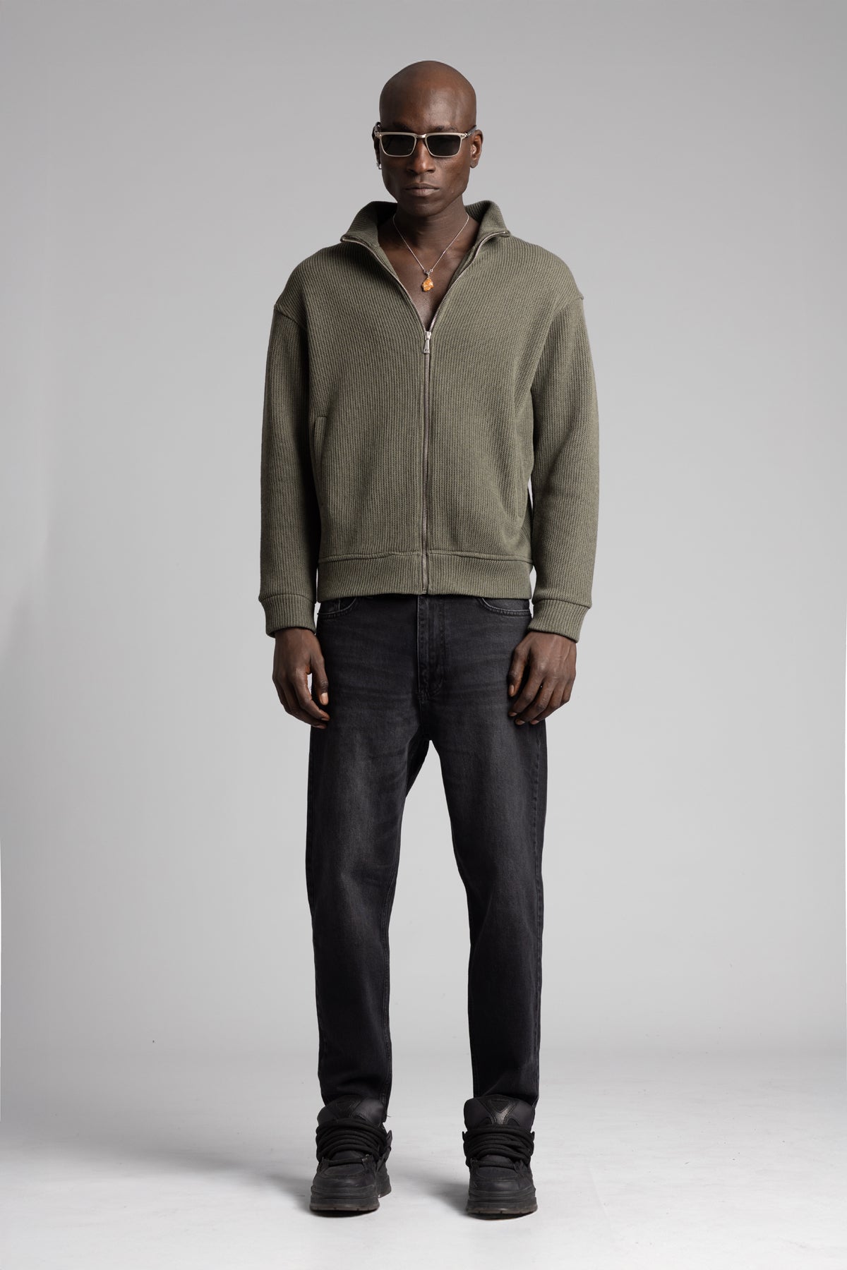 The Art Of Living Fermuarlı Triko Kazak