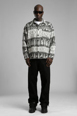 Desenli Kaşe Gömlek