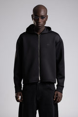 Çift Yön Fermuarlı Kapüşonlu Sweatshirt