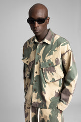 Flap Kargo Cepli Desenli Gömlek