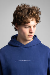 Minimal Yazı Detaylı Kapüşonlu Sweatshirt